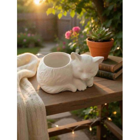 Gato em gesso